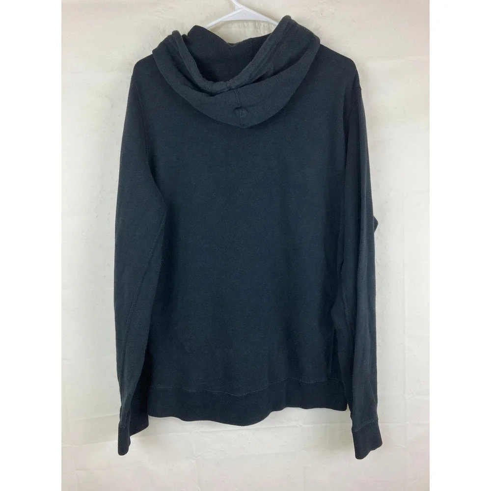 Abercrombie & Fitch Y2K Hoodie Mens L Black Pullover Sweatshirt Streetwear